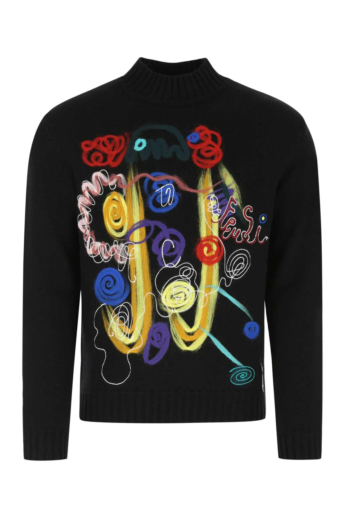 Fendi X Noel Fielding Abstract Print Knitted Pullover