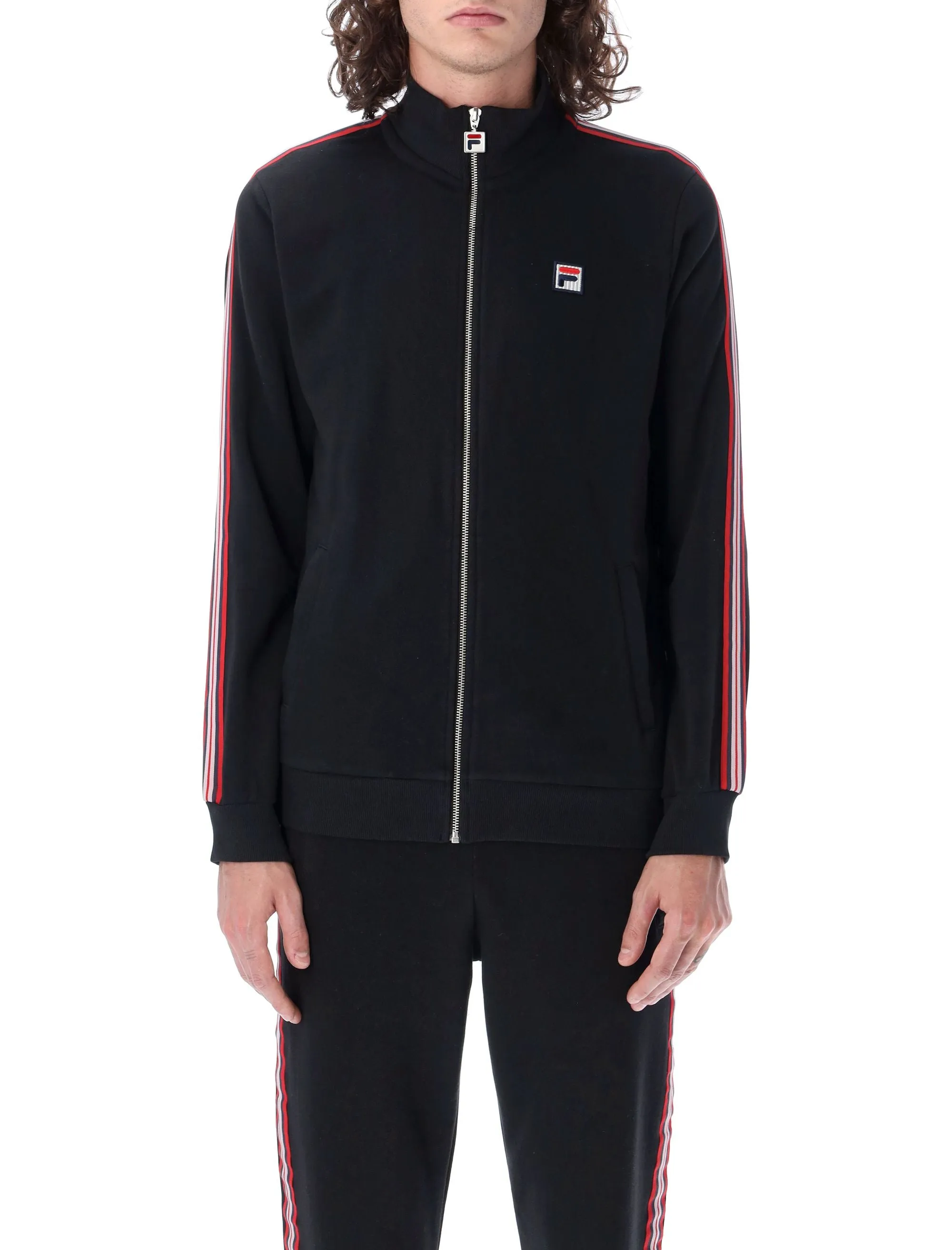Fila Logo Embroidered Zip-Up Track Jacket
