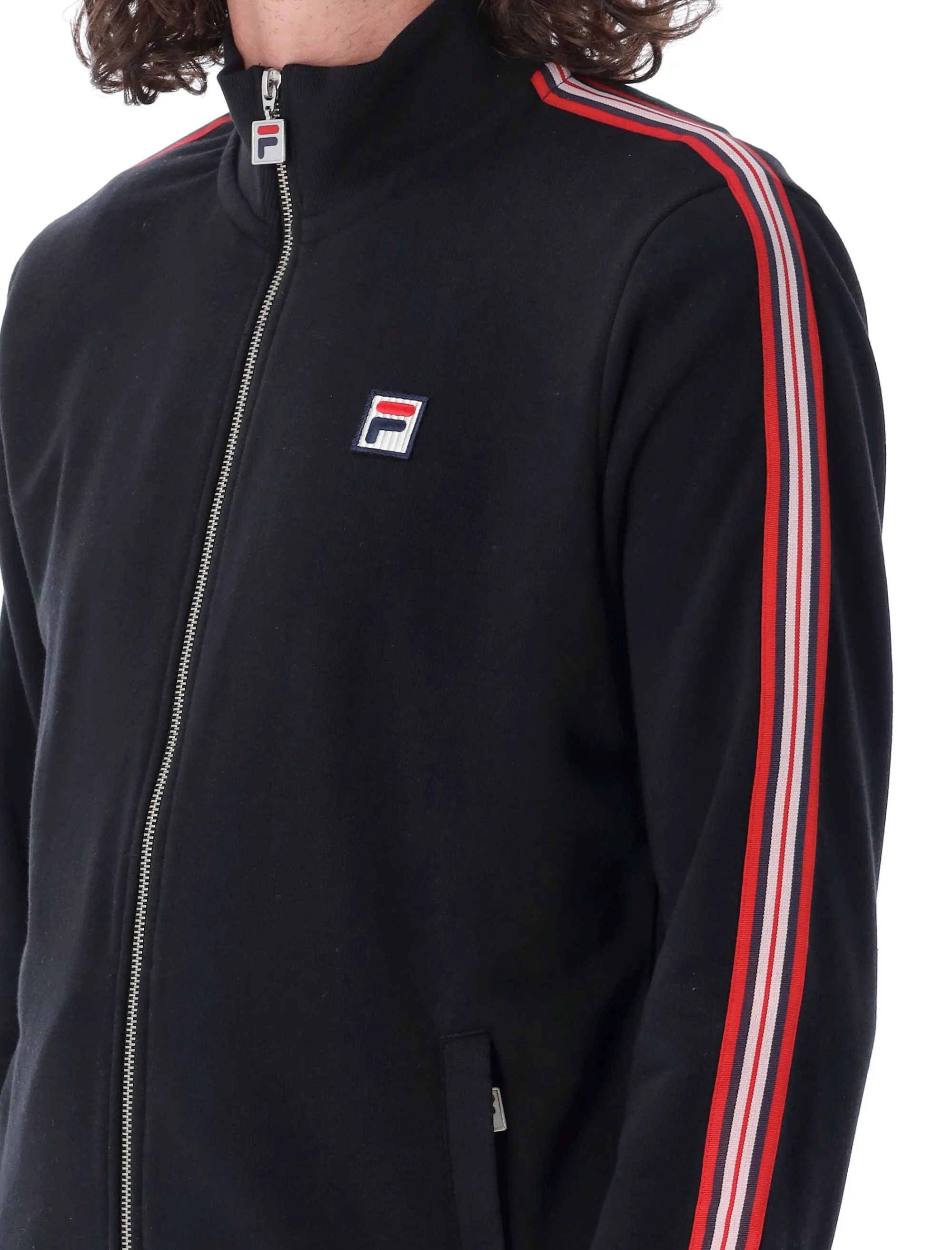 Fila Logo Embroidered Zip-Up Track Jacket