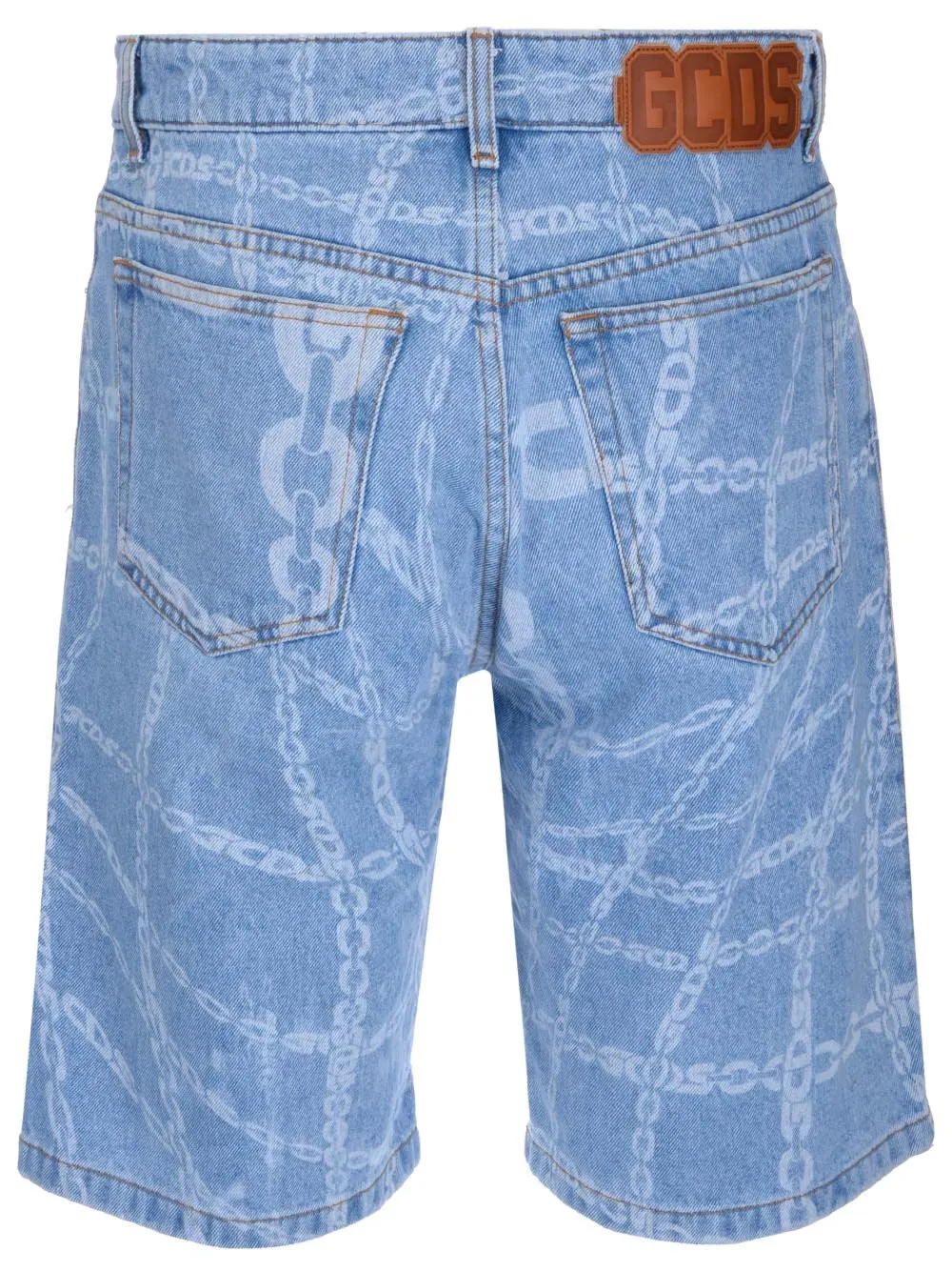 GCDS Buttoned Denim Shorts