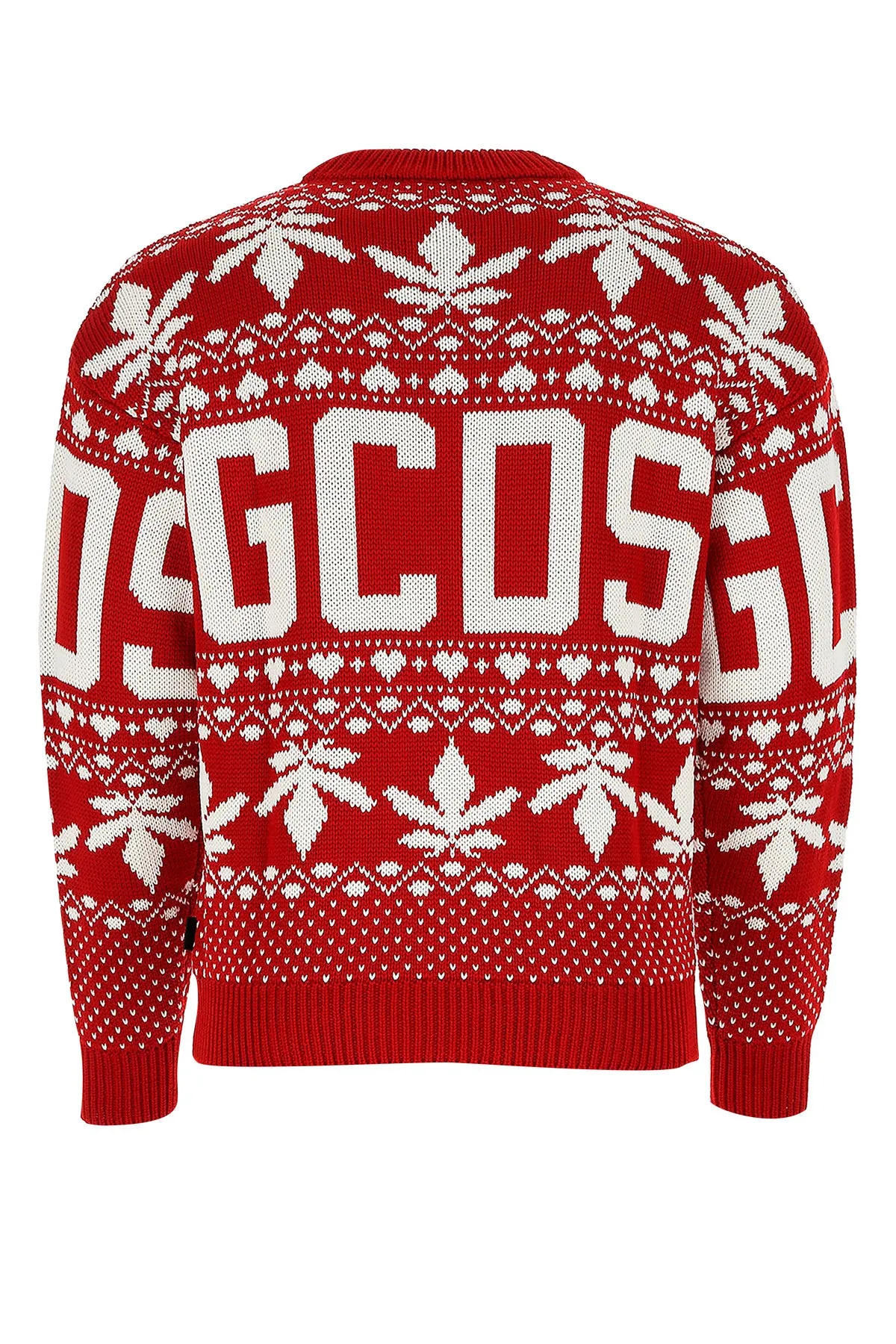 GCDS Christmas Logo Intarsia Crewneck Sweater
