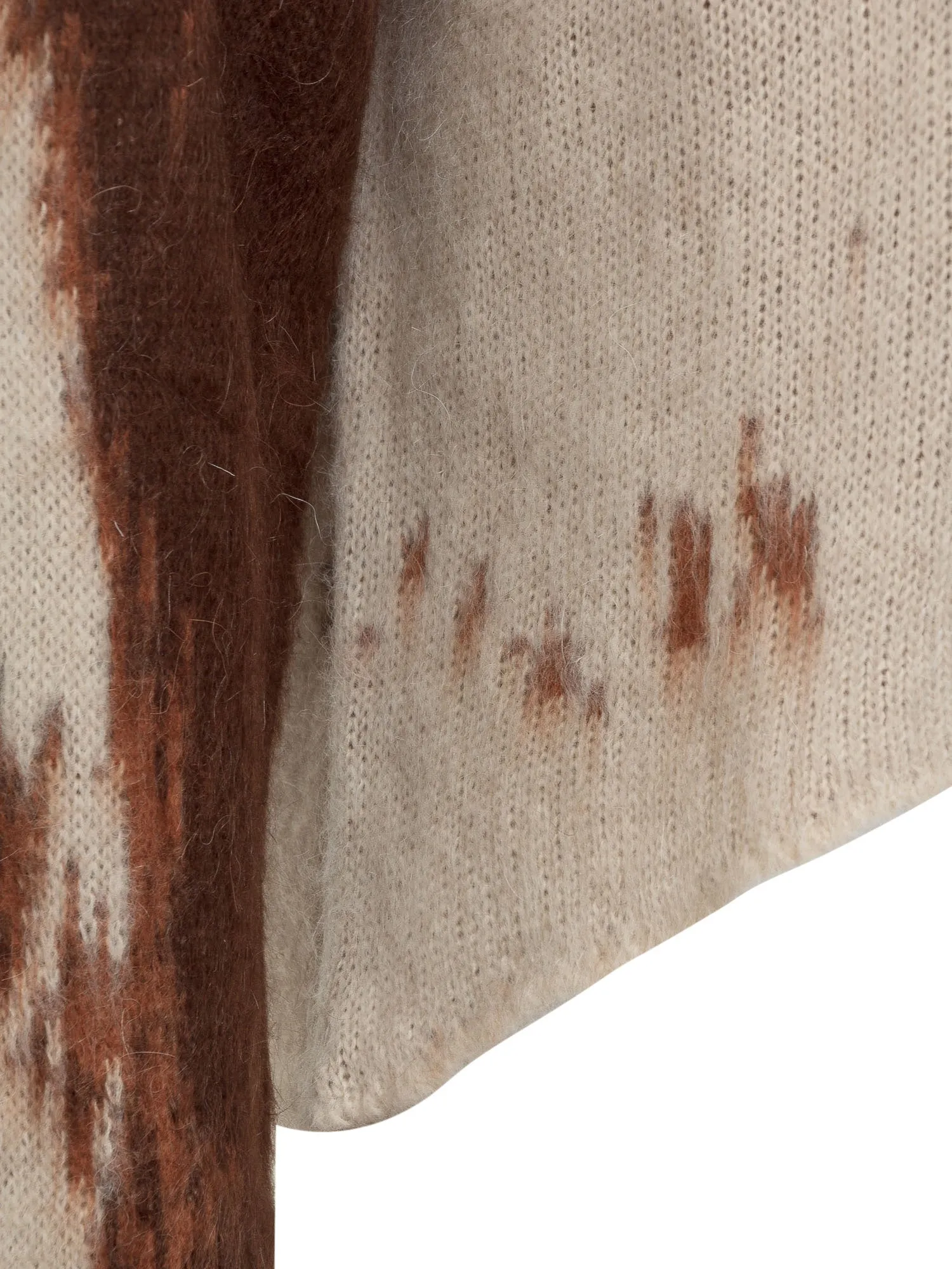 GCDS Cow Print High-Neck Sweater