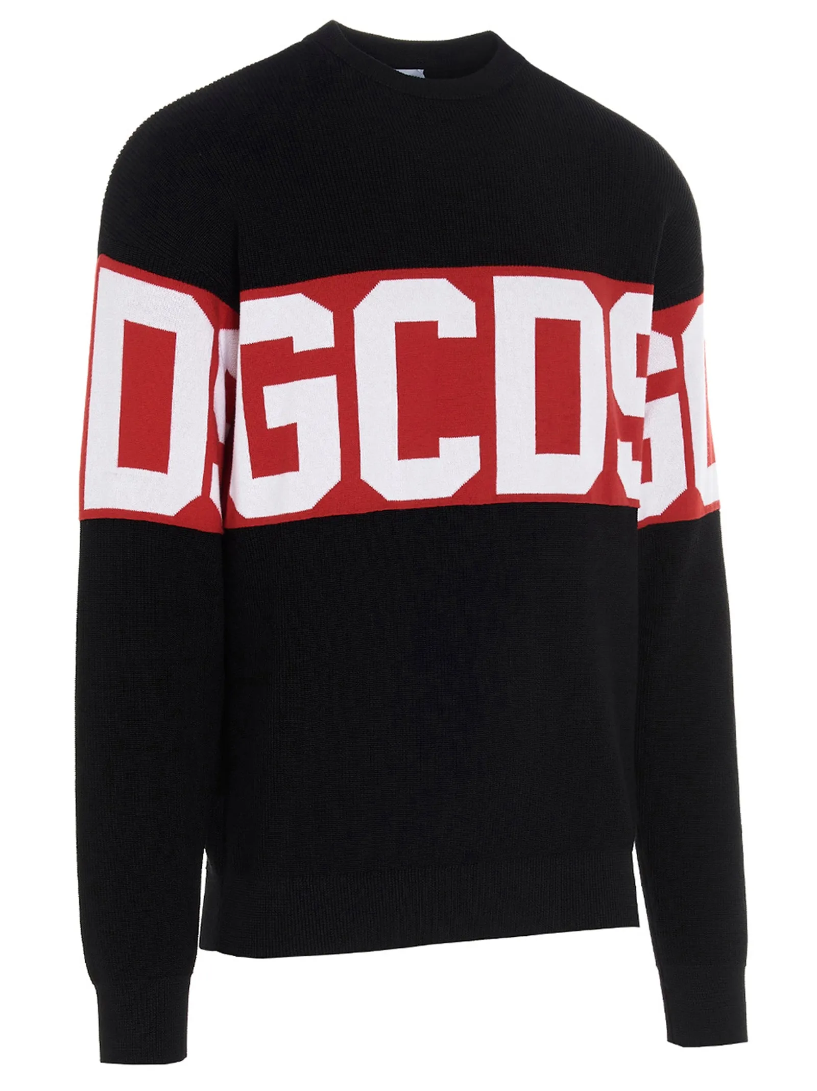 GCDS Logo Band Oversized Knit Sweater