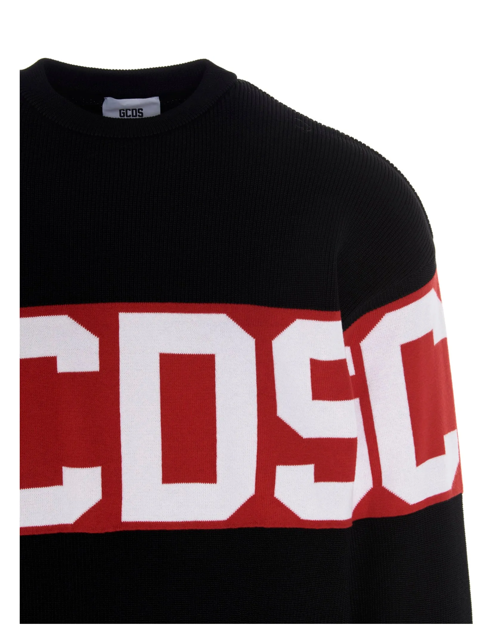 GCDS Logo Band Oversized Knit Sweater