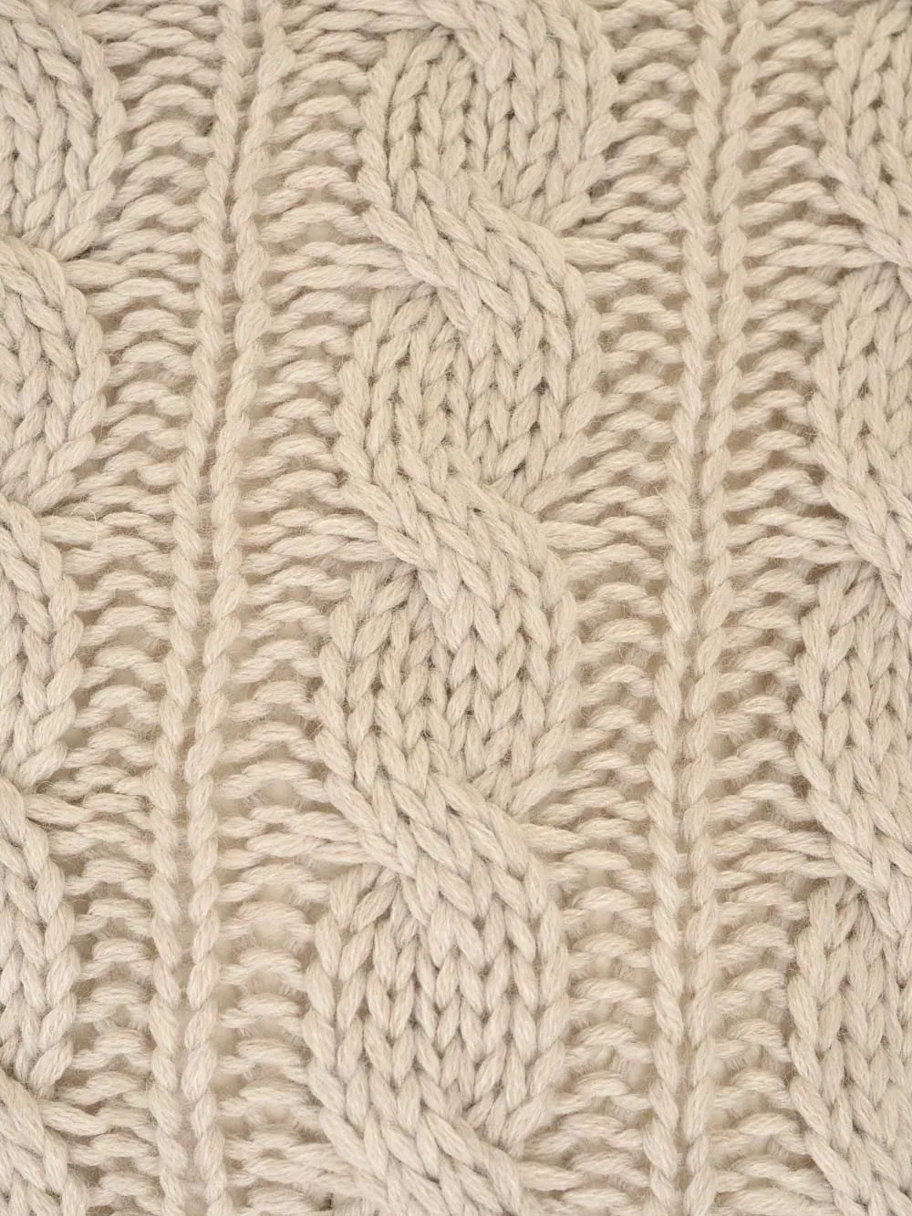 GCDS Logo Intarsia Cable Knit Sweater