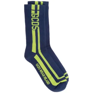 GCDS Logo Intarsia Crew Socks