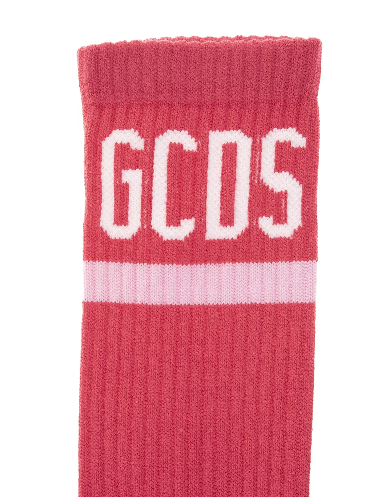 GCDS Logo Intarsia Ribbed Socks