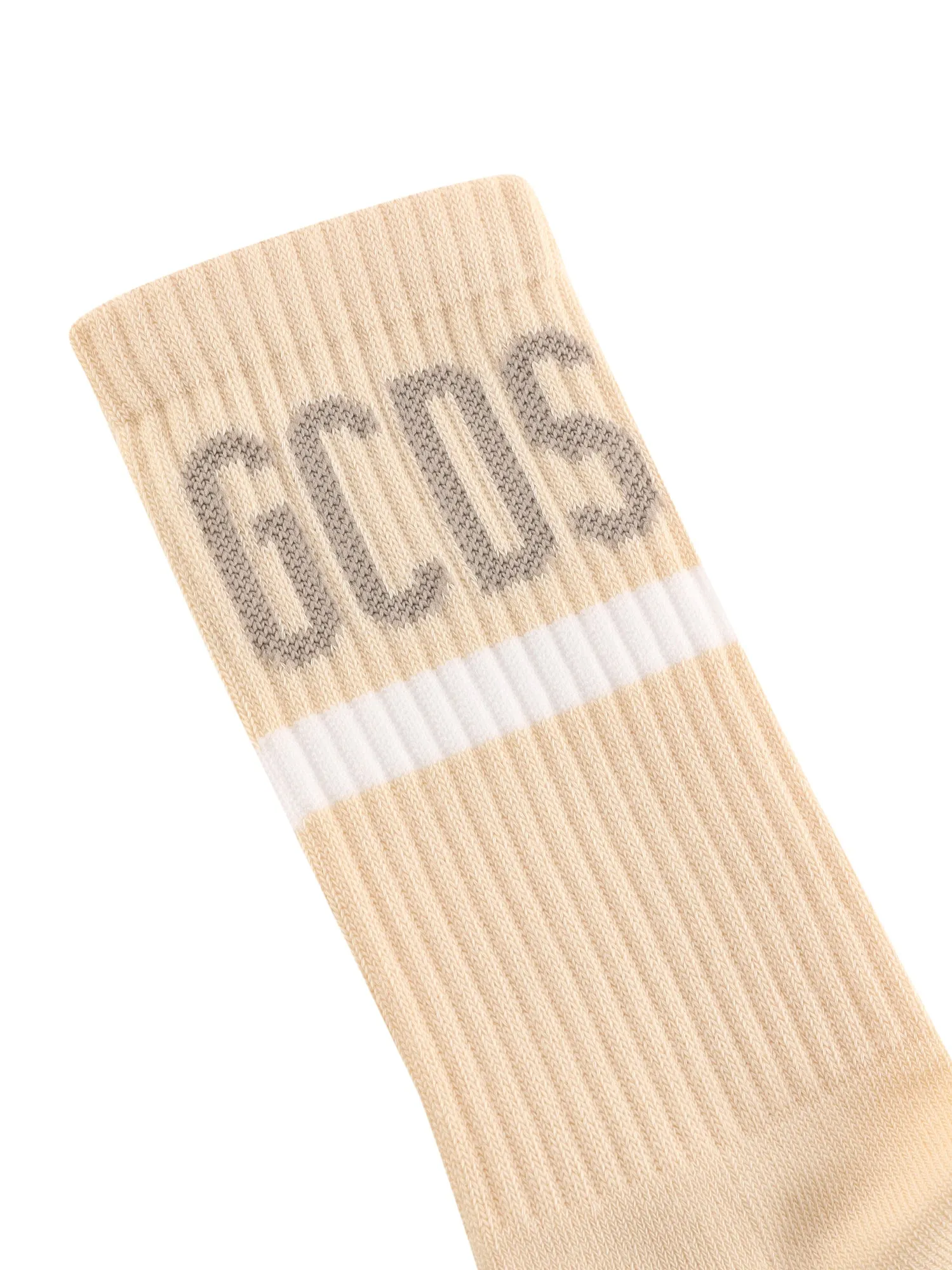 GCDS Logo Intarsia Ribbed Socks