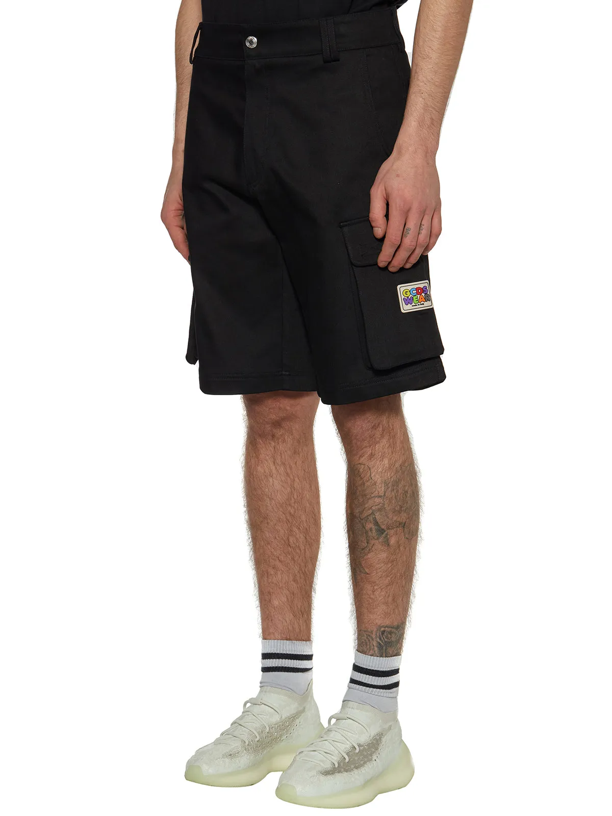 GCDS Logo Patch Bermuda Shorts