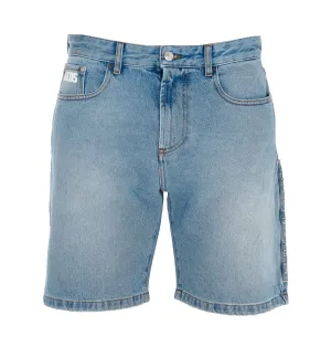 GCDS Logo Patch Denim Shorts