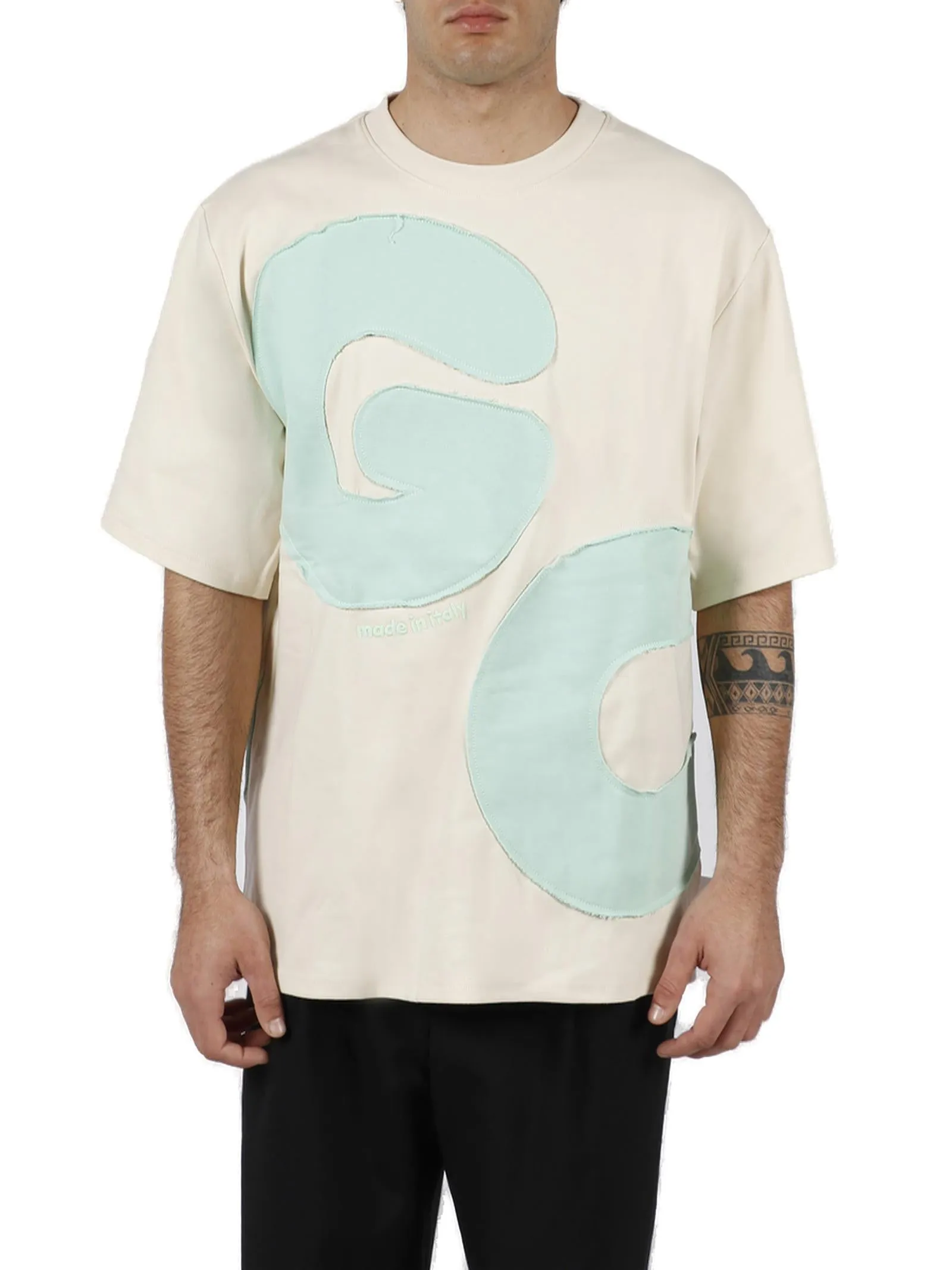 GCDS Logo Print Crewneck T-Shirt