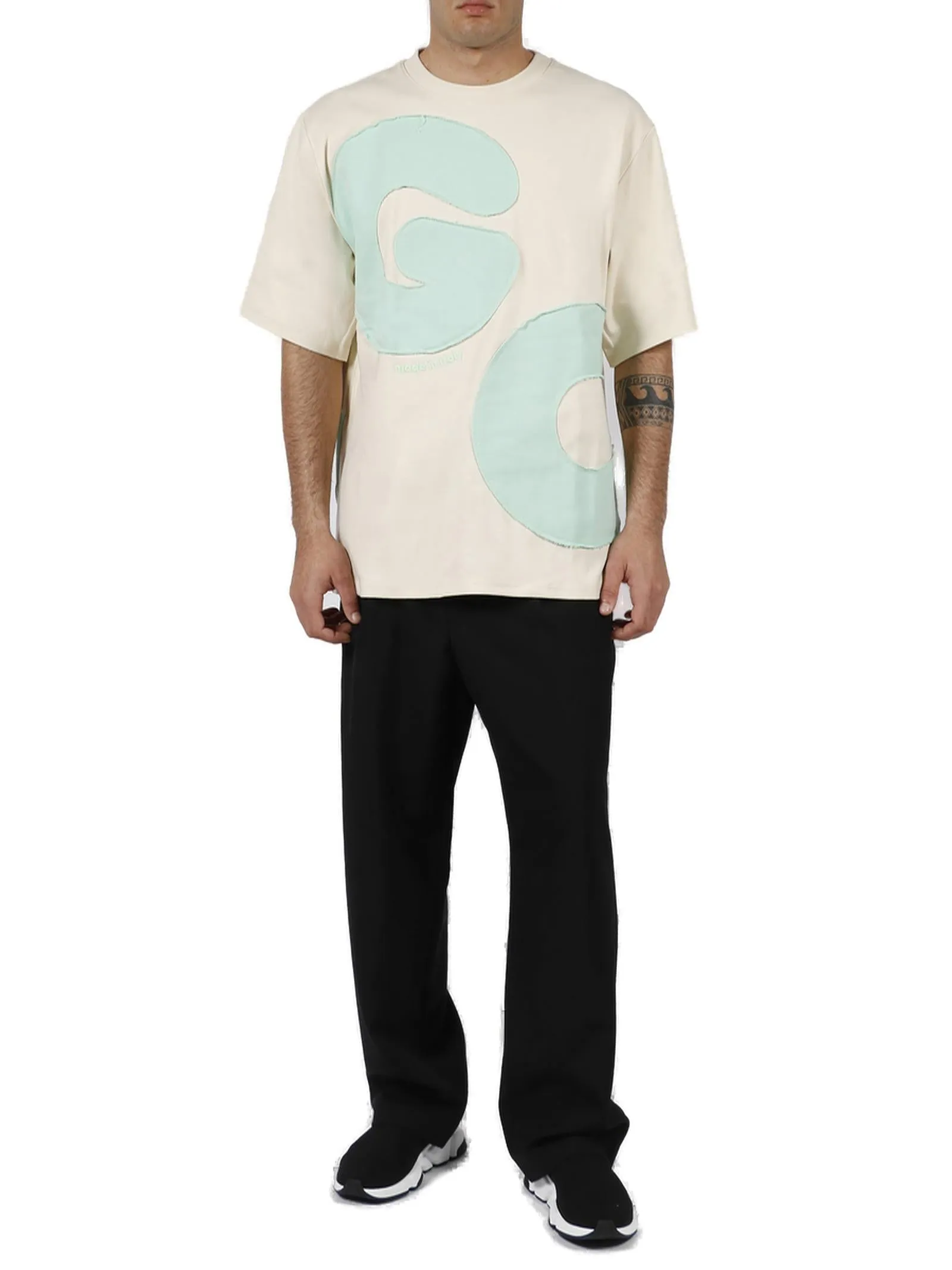GCDS Logo Print Crewneck T-Shirt