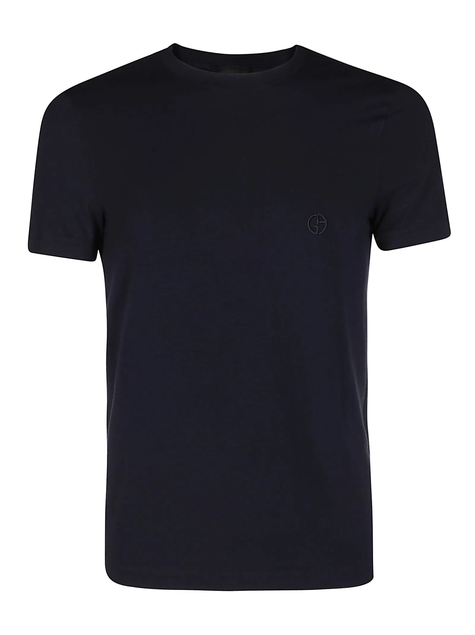 Giorgio Armani Logo Embroidered Crewneck T-Shirt