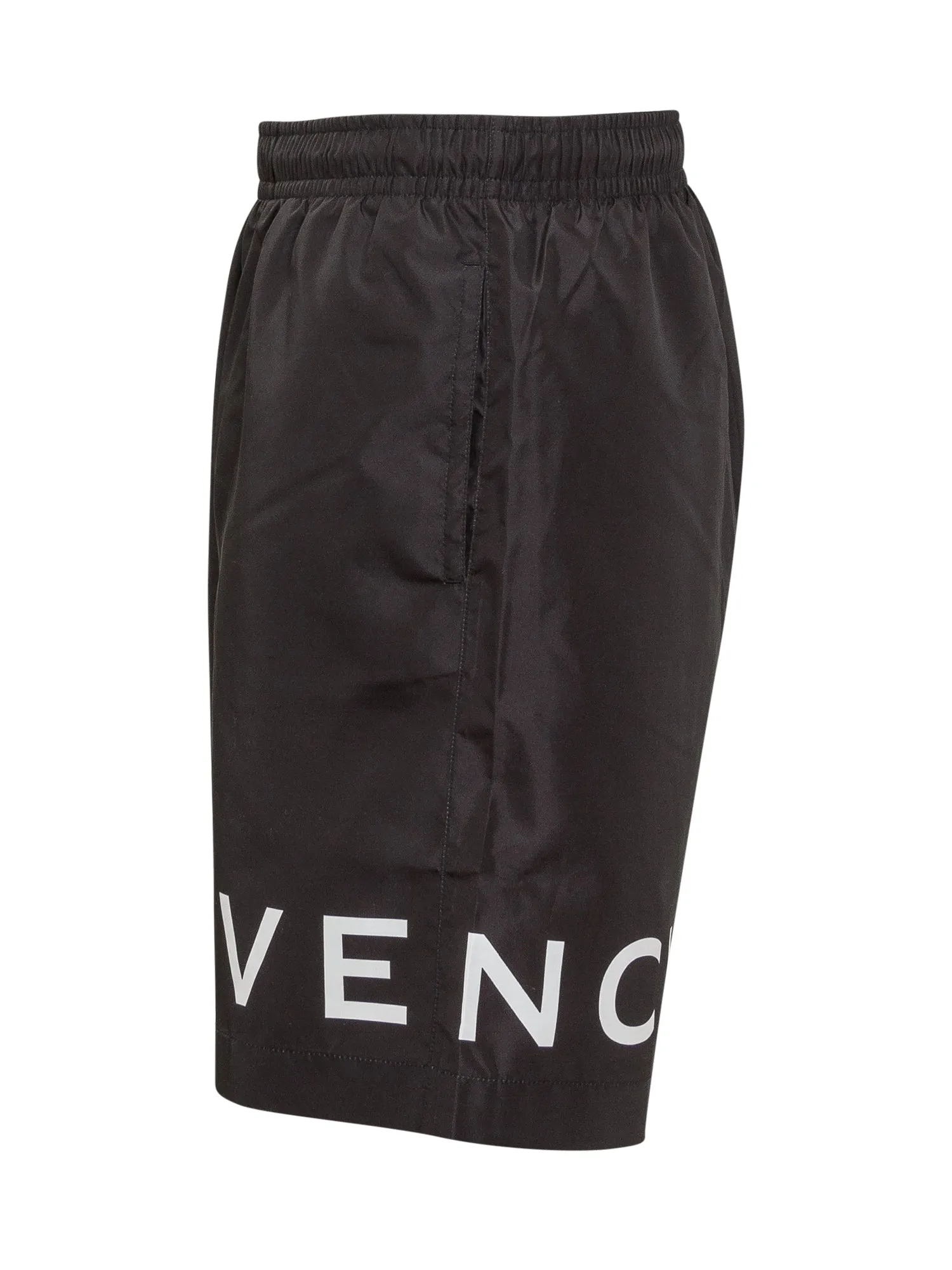 Givenchy Mid Rise Logo Printed Swim Shorts