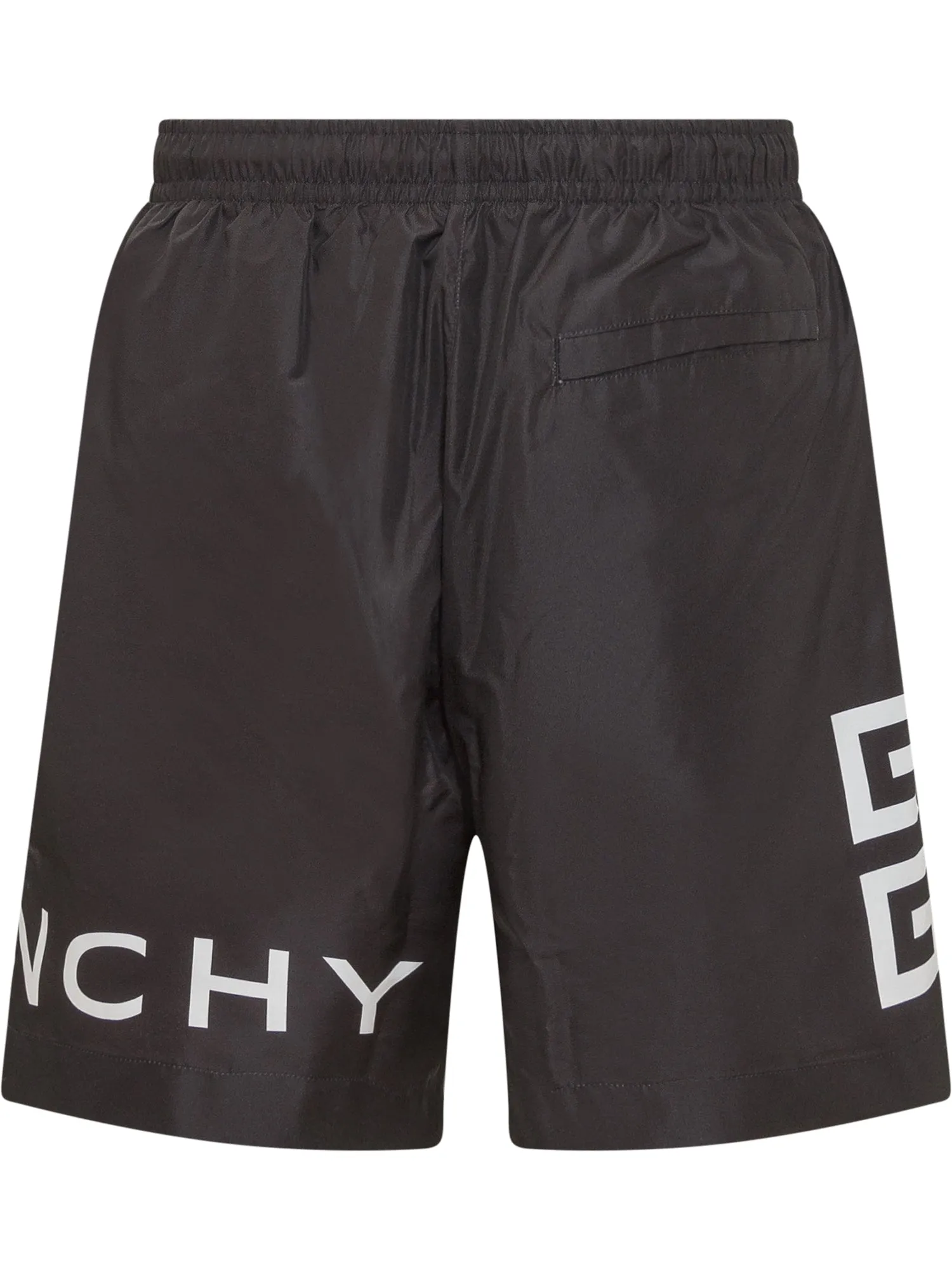 Givenchy Mid Rise Logo Printed Swim Shorts