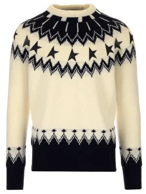 Golden Goose Deluxe Brand Jacquard Star Printed Knit Sweater