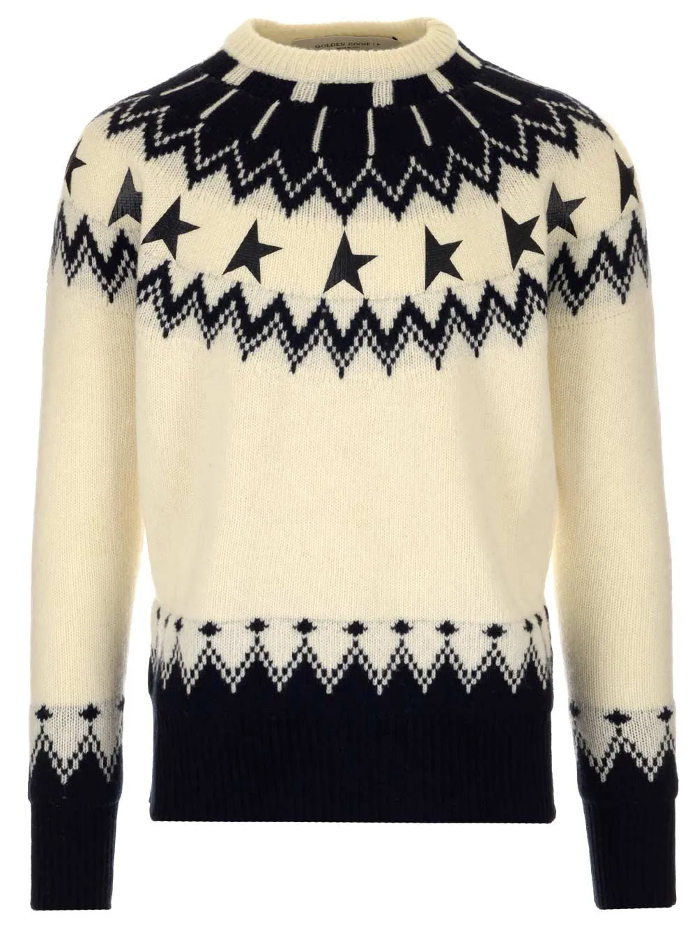 Golden Goose Deluxe Brand Jacquard Star Printed Knit Sweater