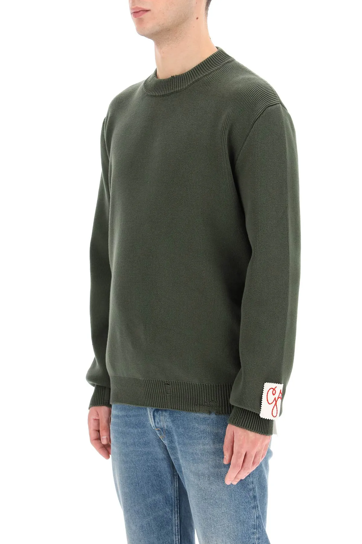 Golden Goose Deluxe Brand Logo Patch Knit Sweater