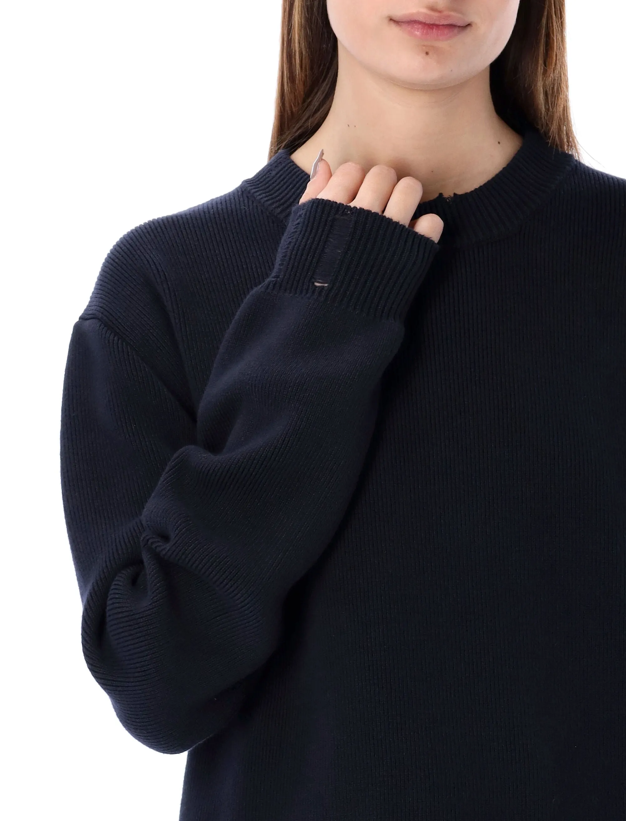 Golden Goose Deluxe Brand Logo Patch Knit Sweater