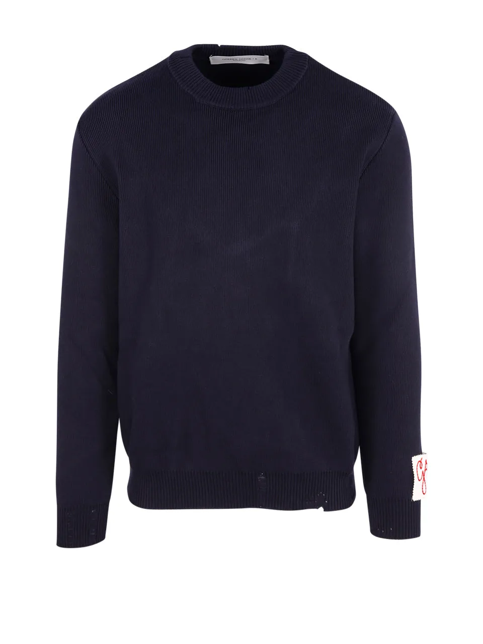 Golden Goose Deluxe Brand Logo Patch Knit Sweater