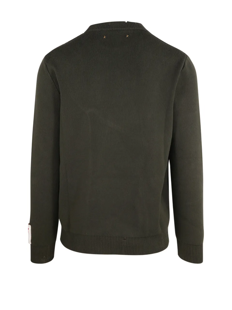 Golden Goose Deluxe Brand Logo Patch Knit Sweater