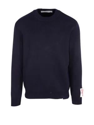 Golden Goose Deluxe Brand Logo Patch Knit Sweater