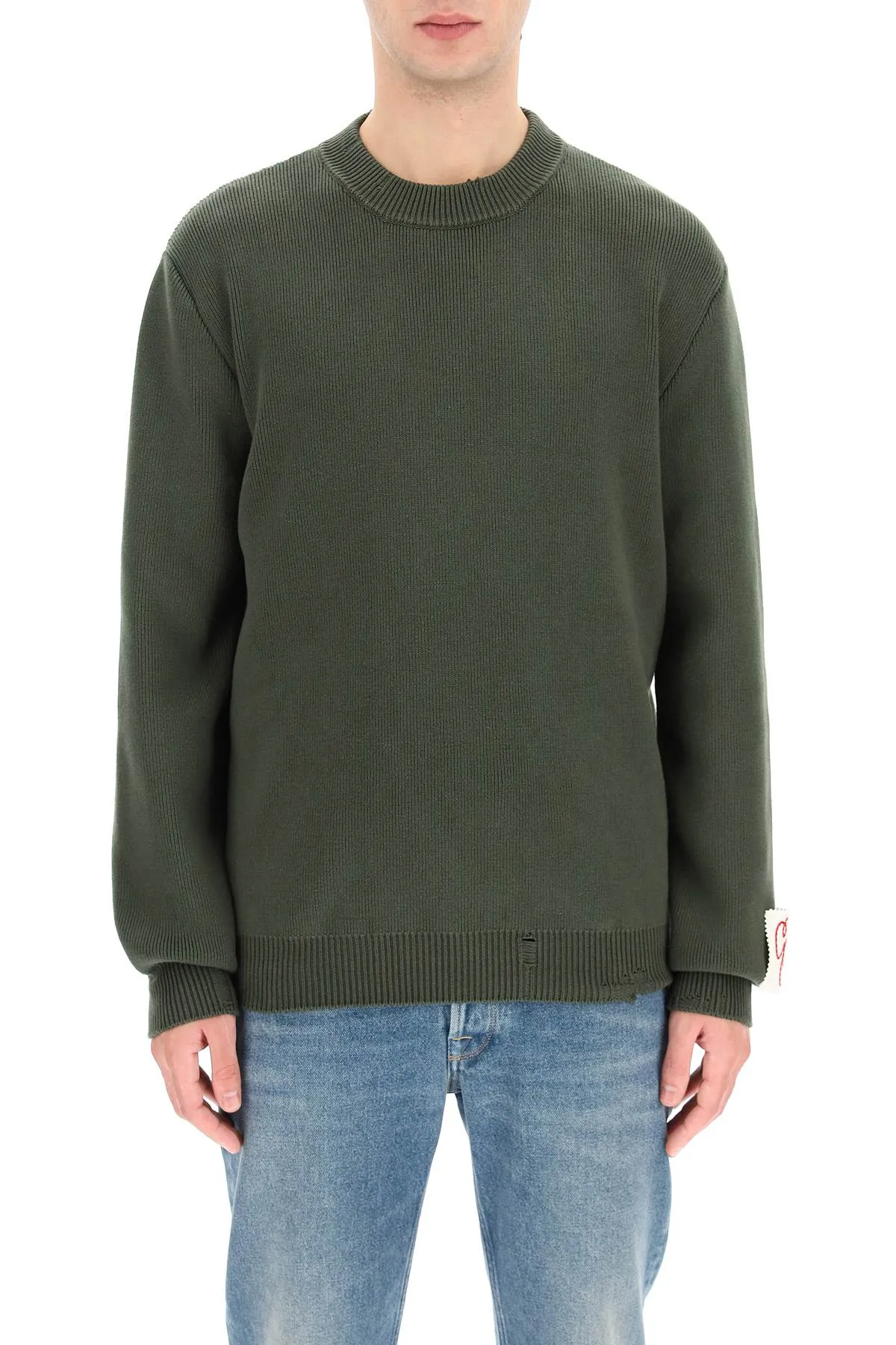 Golden Goose Deluxe Brand Logo Patch Knit Sweater