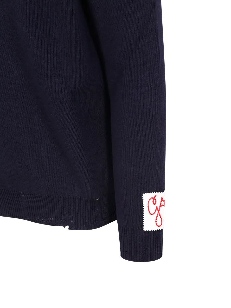 Golden Goose Deluxe Brand Logo Patch Knit Sweater