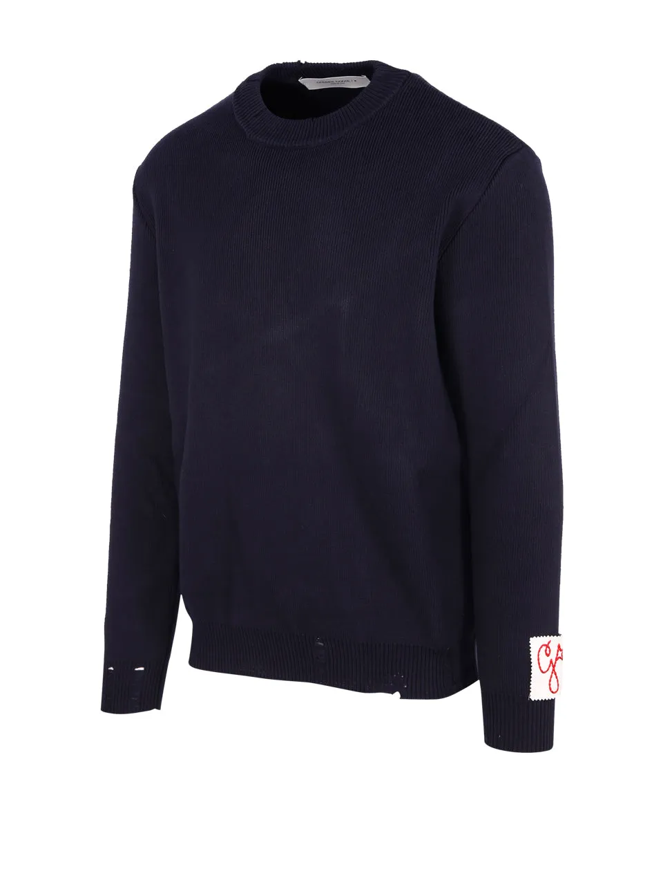 Golden Goose Deluxe Brand Logo Patch Knit Sweater