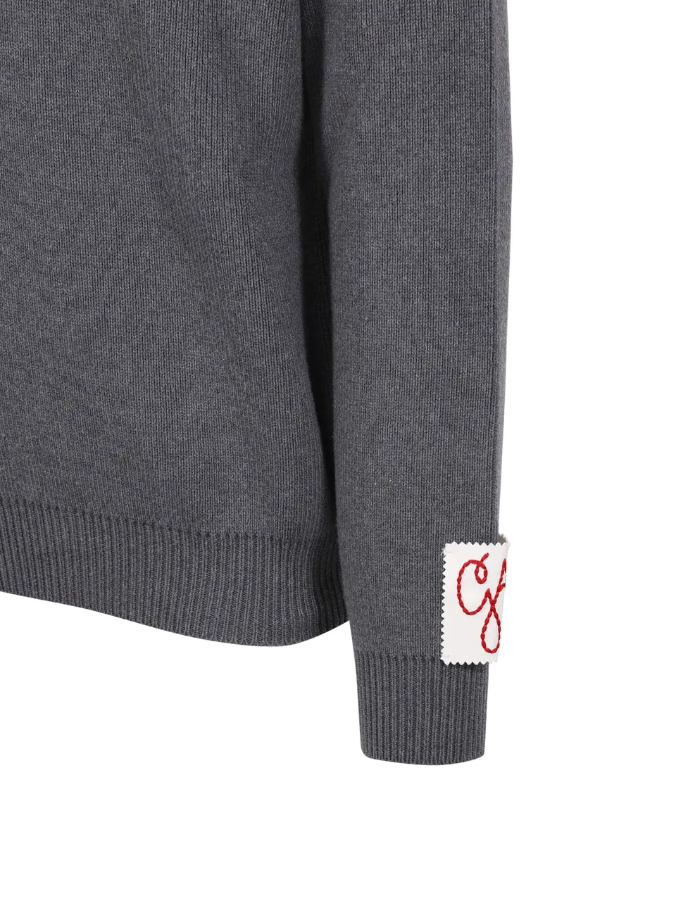 Golden Goose Deluxe Brand Logo Patch Knitted Jumper