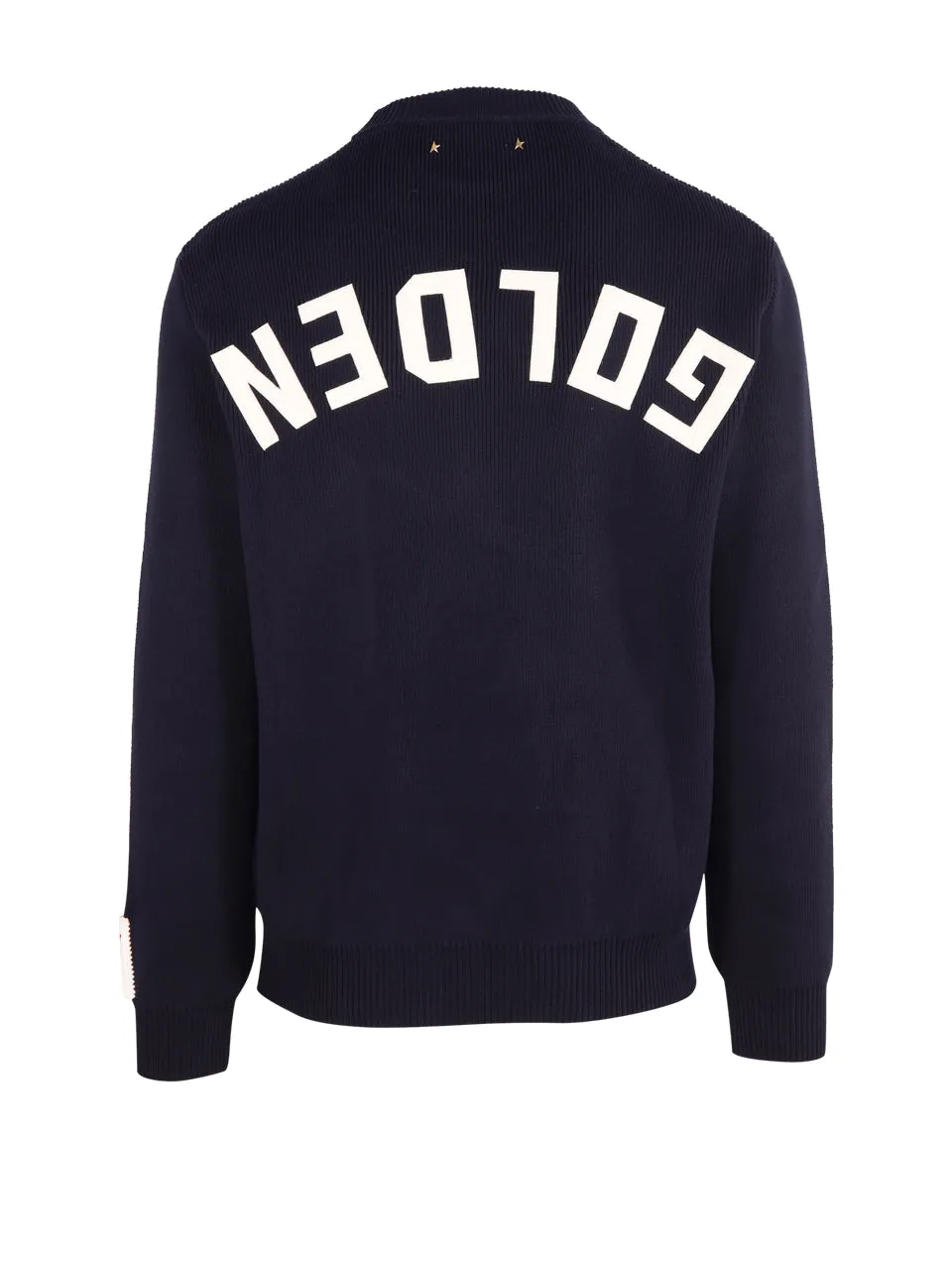 Golden Goose Deluxe Brand Logo Patch Knitted Jumper