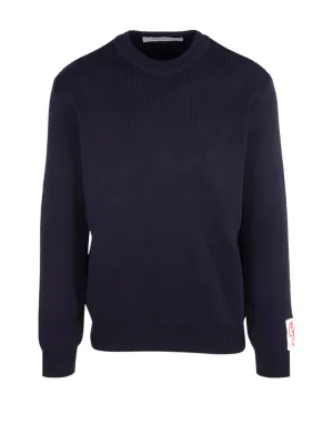 Golden Goose Deluxe Brand Logo Patch Knitted Jumper
