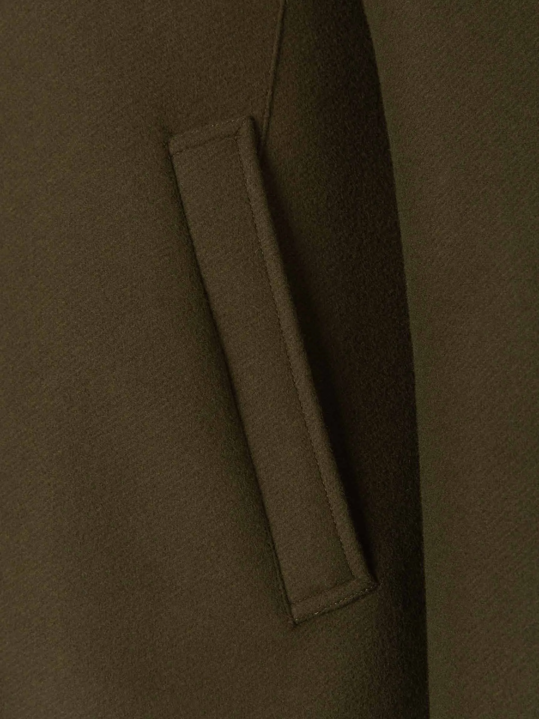 Herno High-Neck Fur Collared Coat