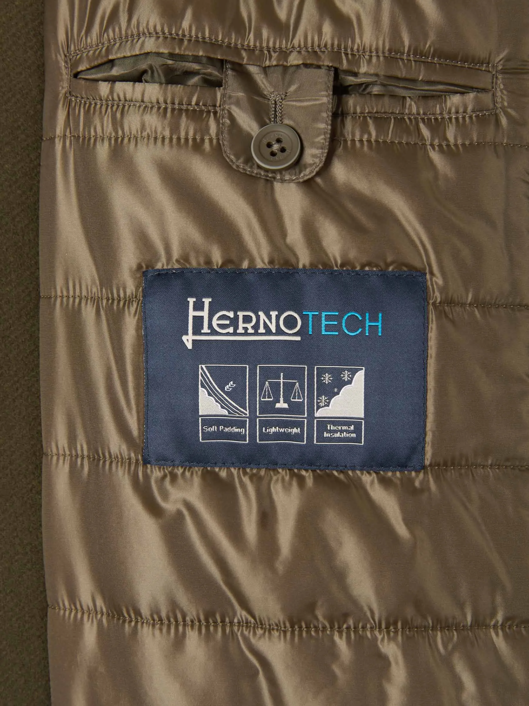 Herno High-Neck Fur Collared Coat