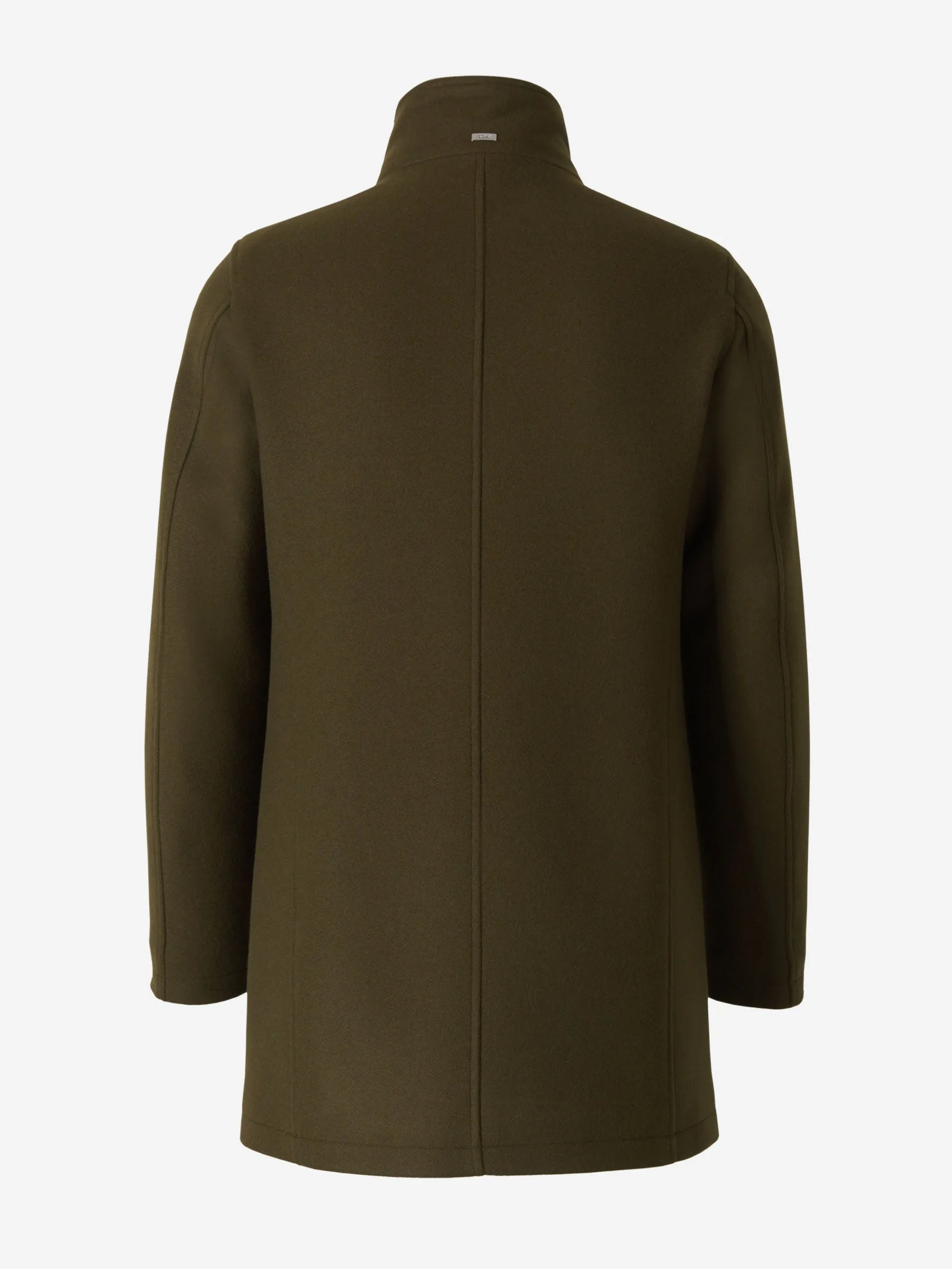 Herno High-Neck Fur Collared Coat