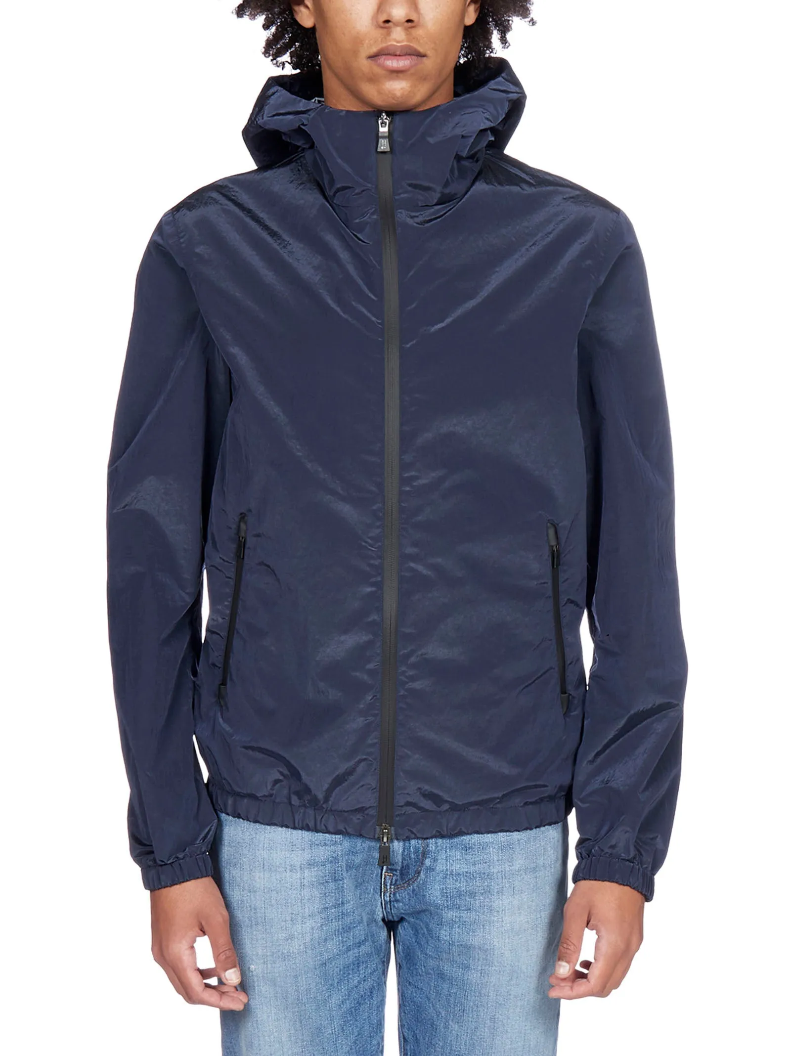 Herno Hooded Zip-Up Jacket