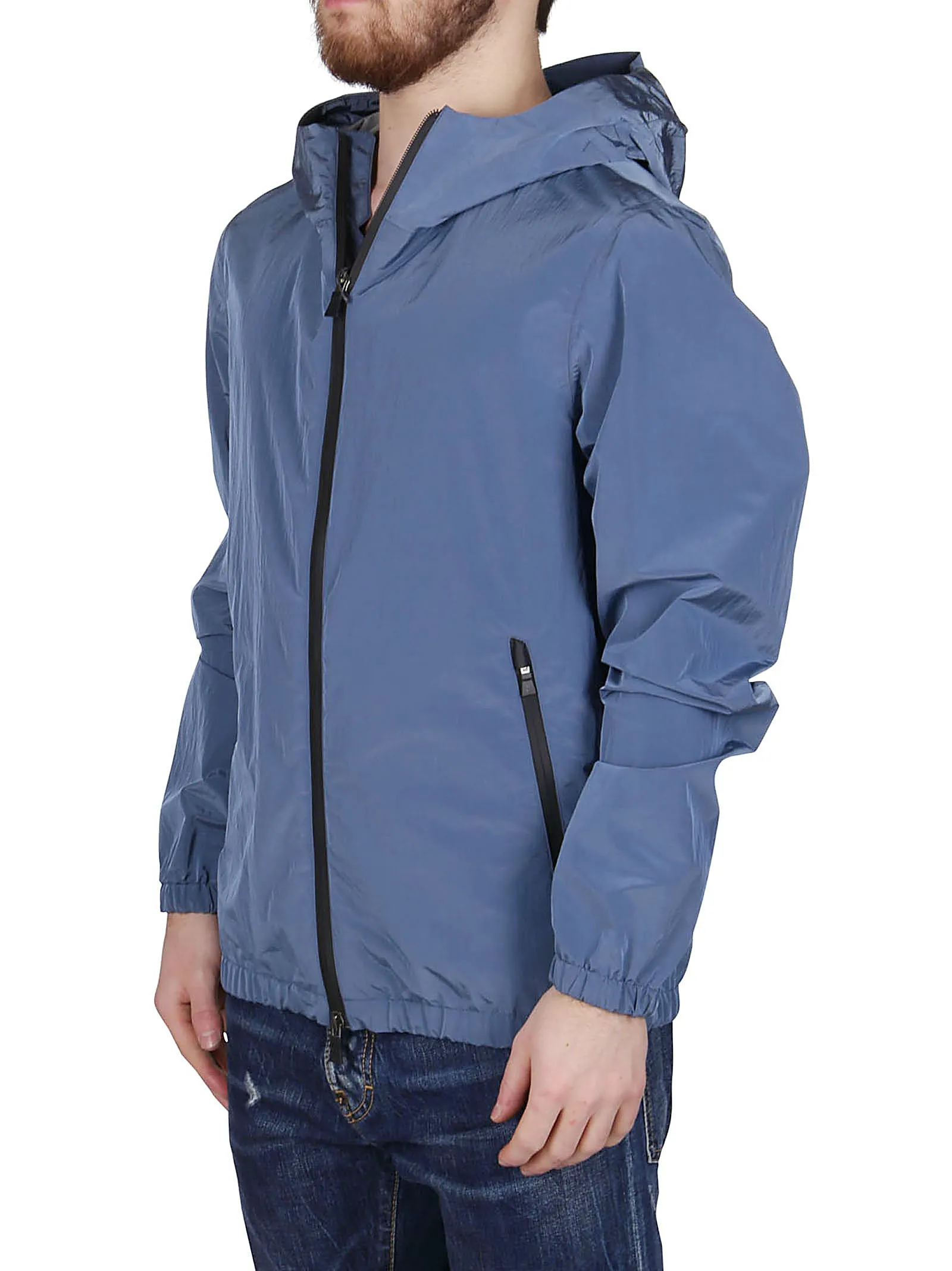 Herno Hooded Zip-Up Jacket