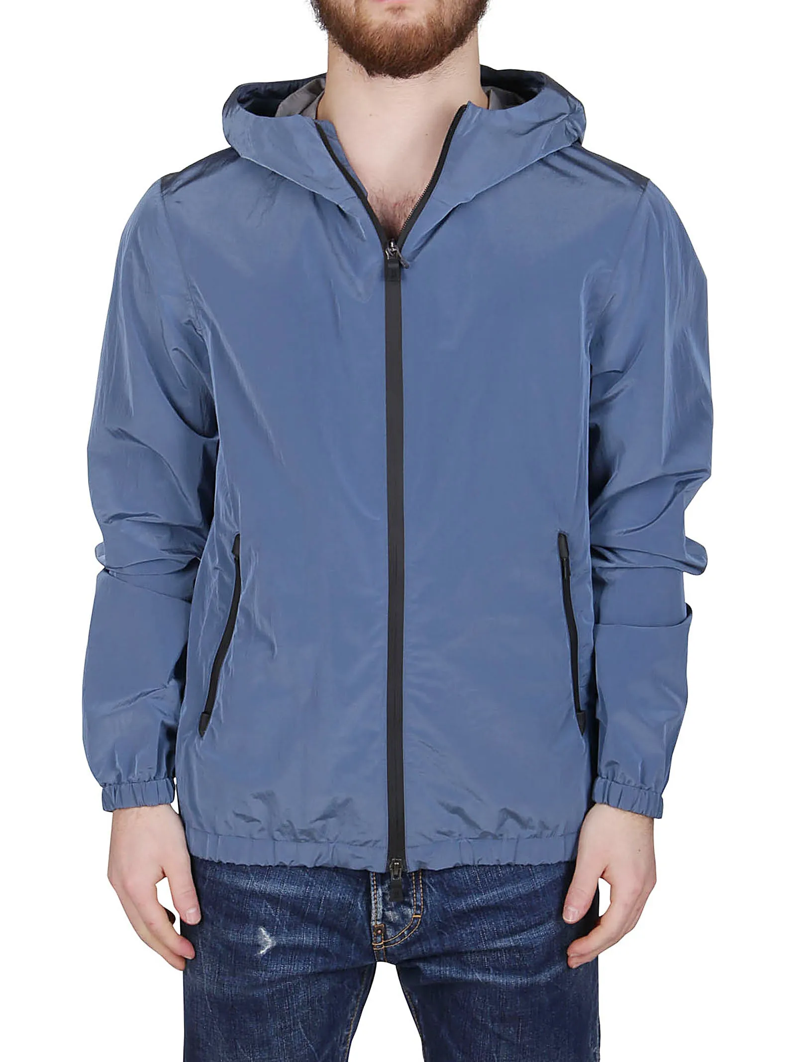 Herno Hooded Zip-Up Jacket