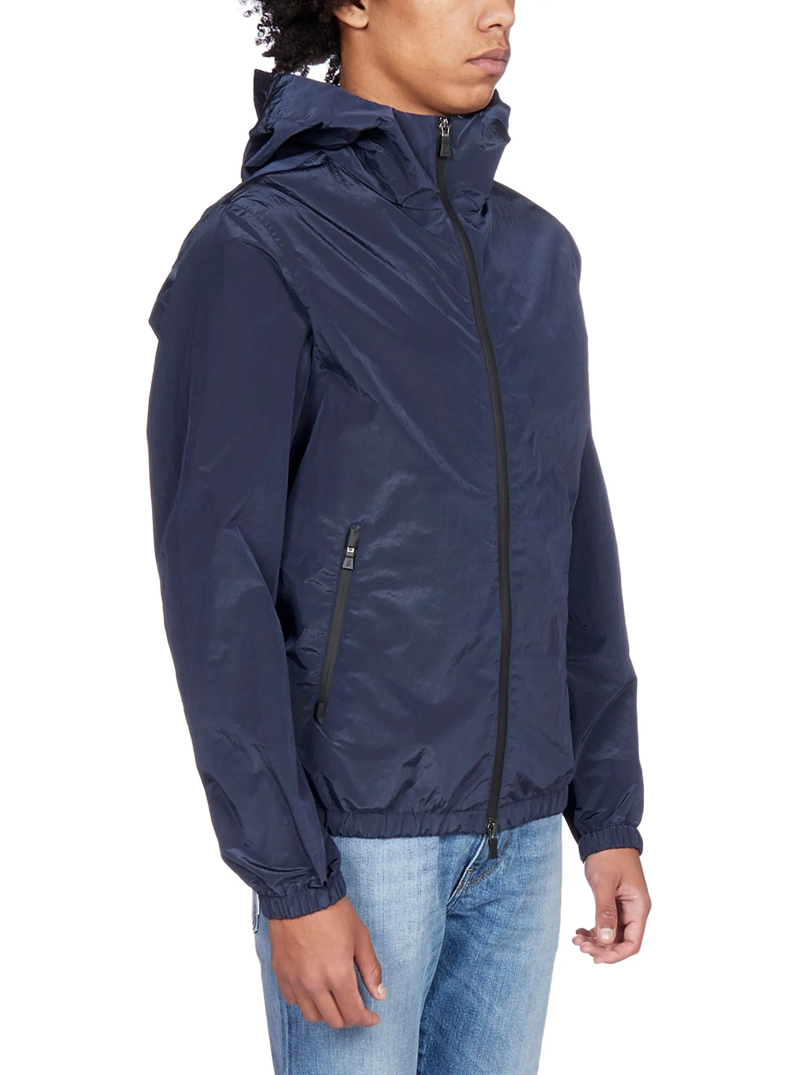 Herno Hooded Zip-Up Jacket