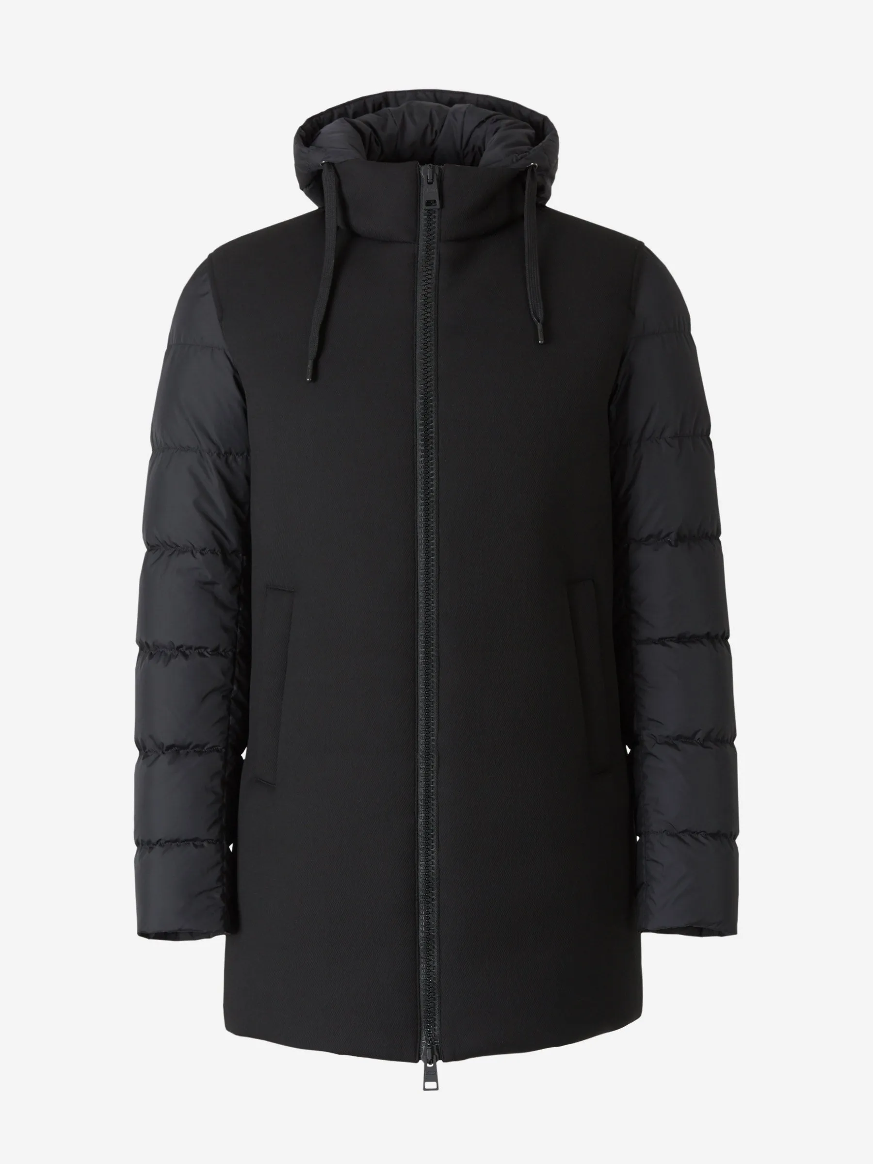 Herno Panelled Hooded Puffer Coat