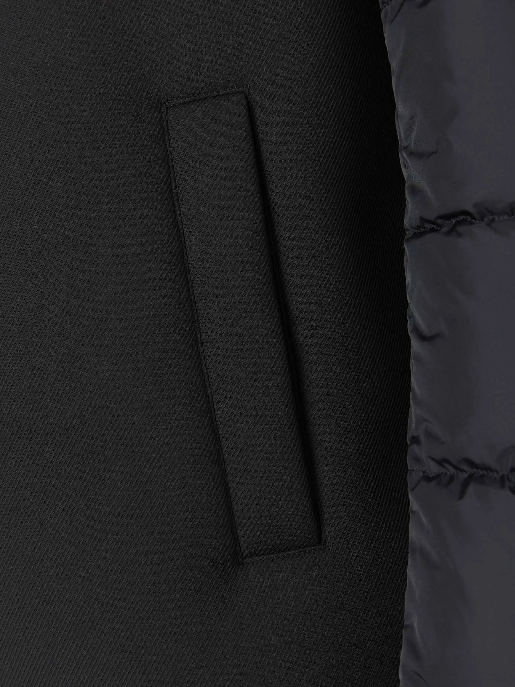 Herno Panelled Hooded Puffer Coat
