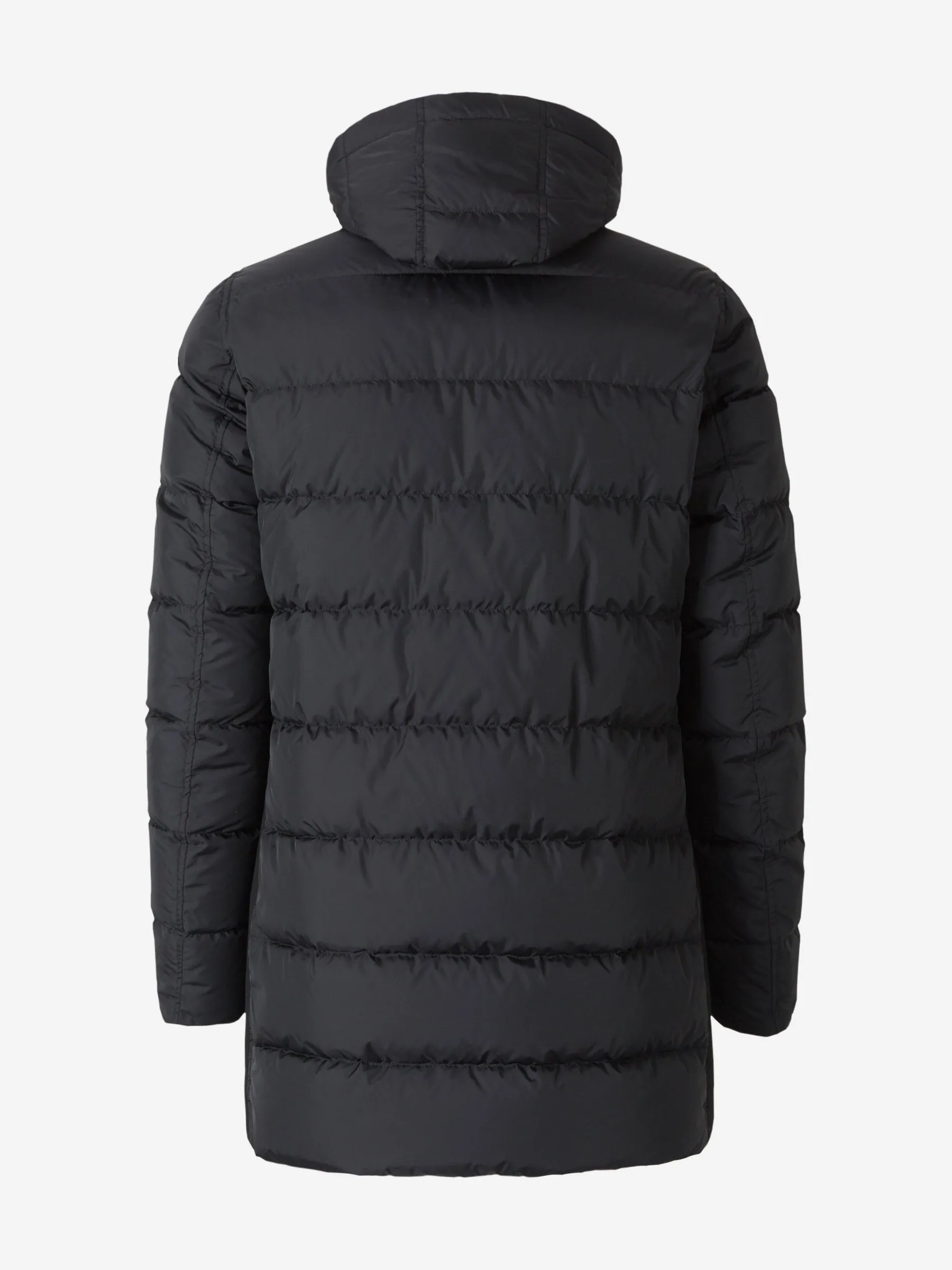 Herno Panelled Hooded Puffer Coat
