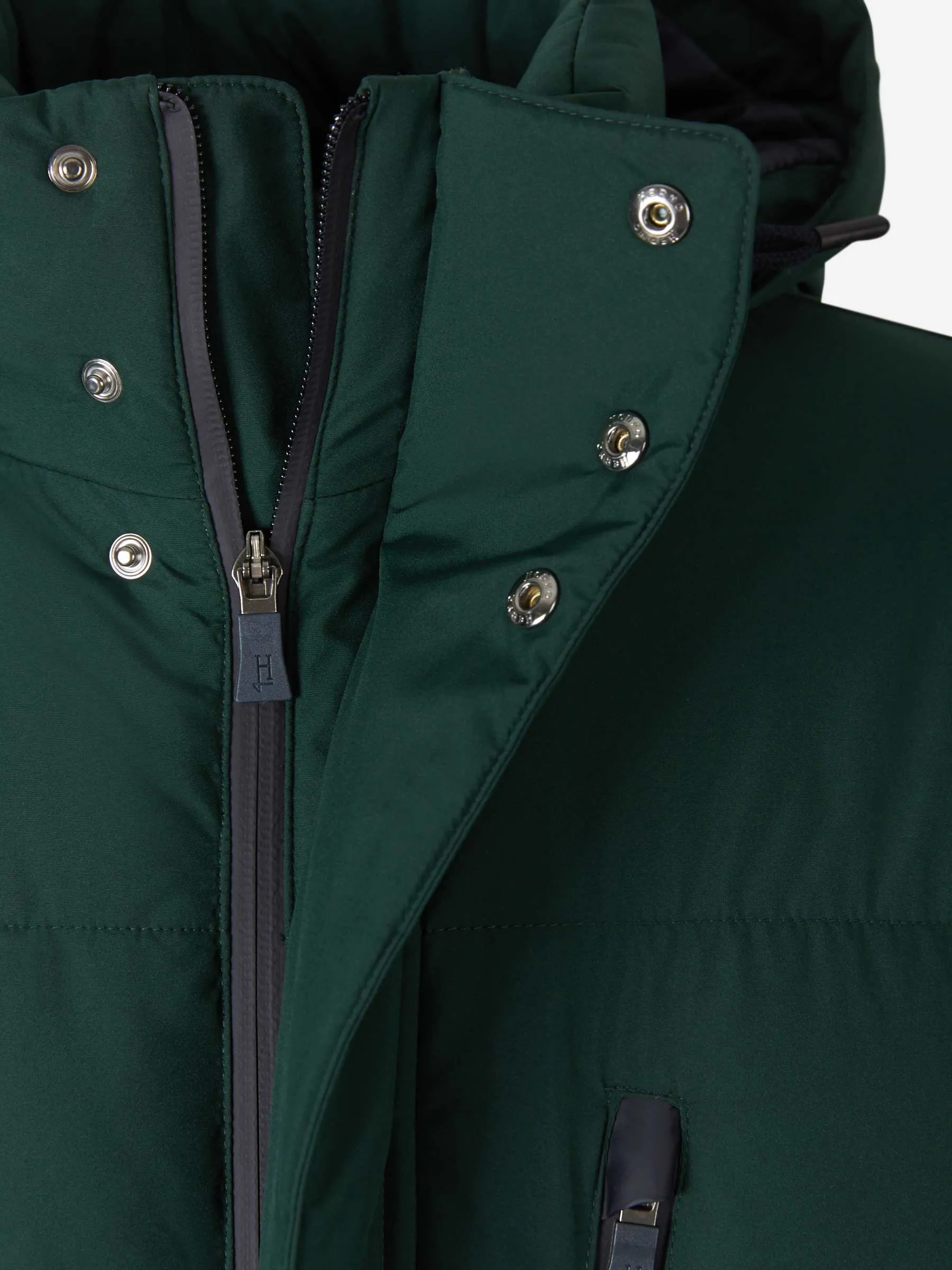 Herno Zipped Hooded Down Coat