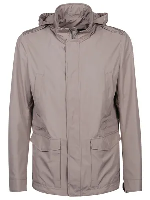 Herno Zipped Hooded Jacket