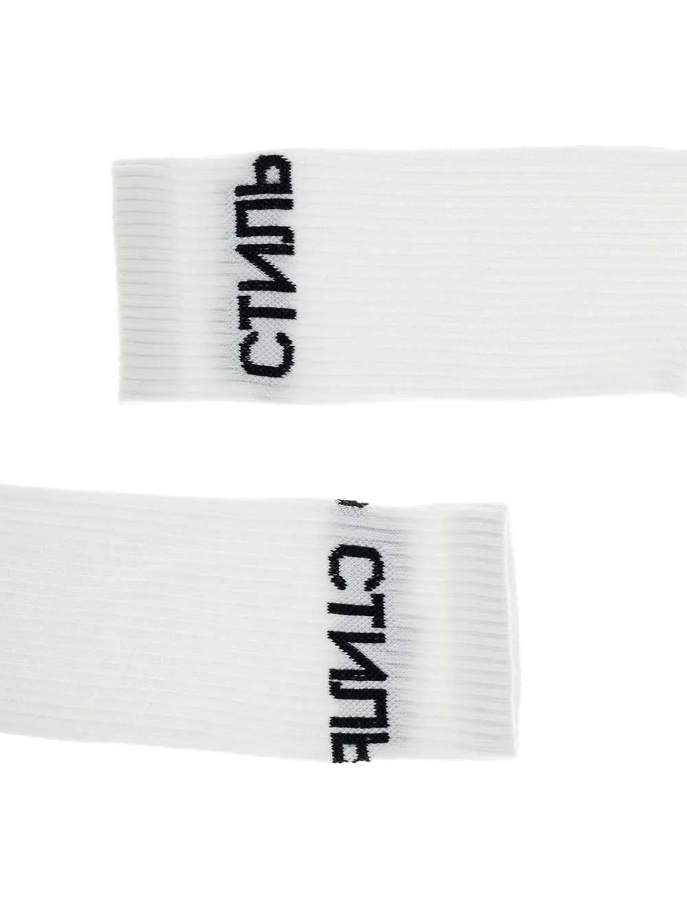 Heron Preston Logo Intarsia Long Socks