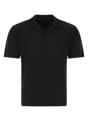 Homme Pliss Issey Miyake Pleated Polo Shirt