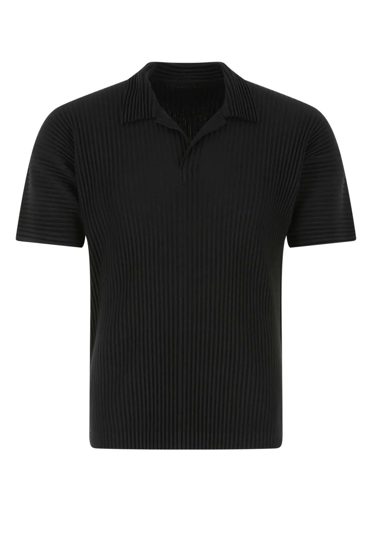 Homme Pliss Issey Miyake Pleated Polo Shirt