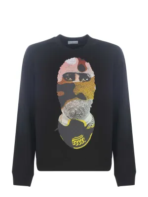 Ih Nom Uh Nit Mask On Slogan Graphic Print Sweater
