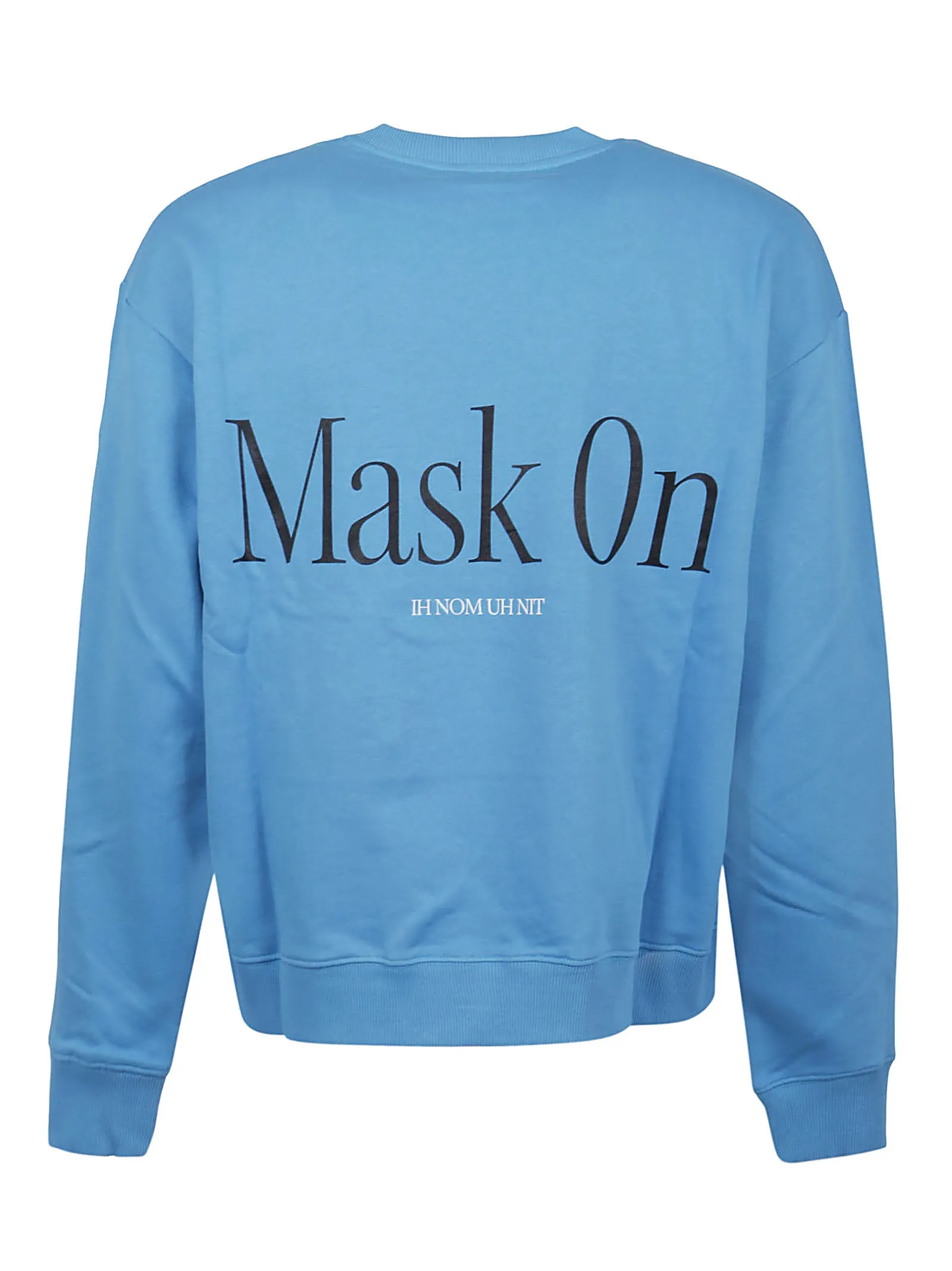 Ih Nom Uh Nit Mask On Slogan Printed Crewneck Sweater