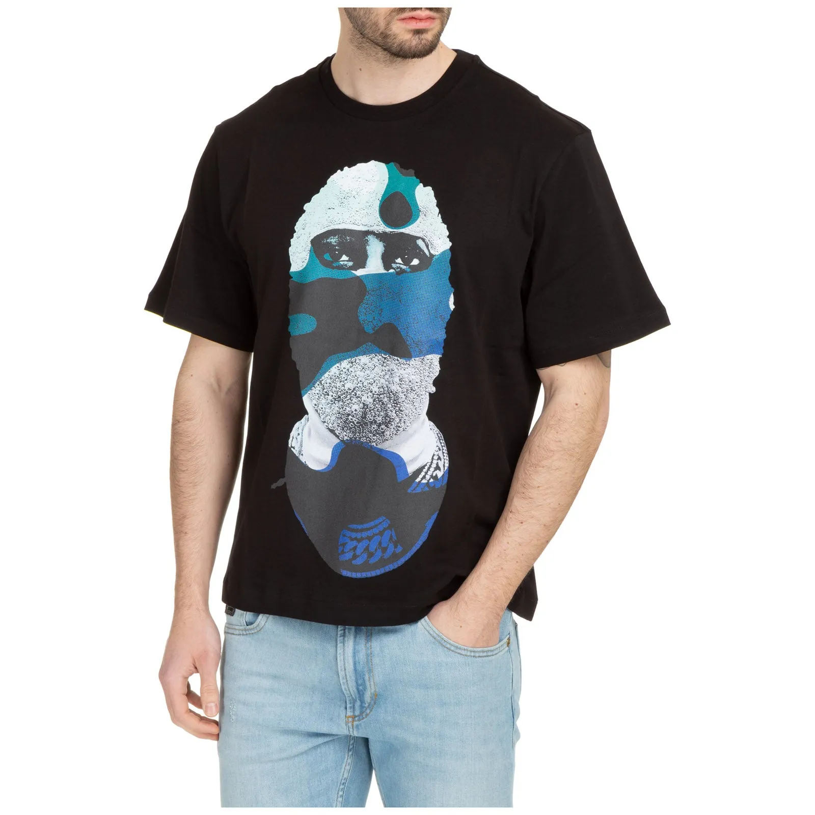 Ih Nom Uh Nit Mask On Slogan Printed Crewneck T-Shirt
